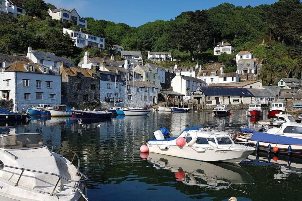 Bijou Coastal Apartment In Polperro With Hot Tub Onsite Parking Downhill Walk To Village Buitenkant foto