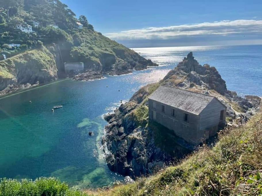 Bijou Coastal Apartment In Polperro With Hot Tub Onsite Parking Downhill Walk To Village Buitenkant foto