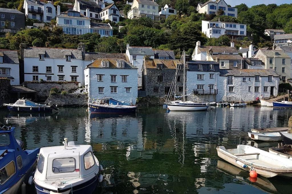 Bijou Coastal Apartment In Polperro With Hot Tub Onsite Parking Downhill Walk To Village Buitenkant foto